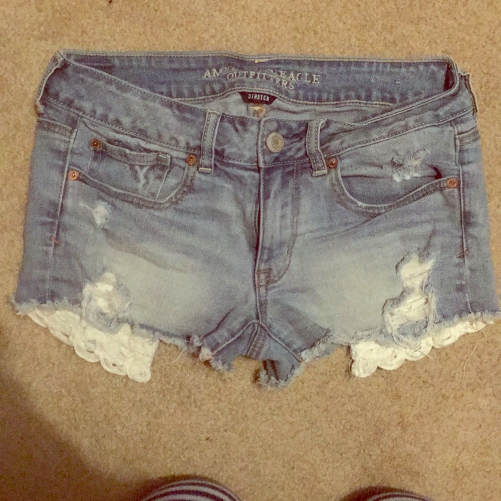 American eagle jean shorts